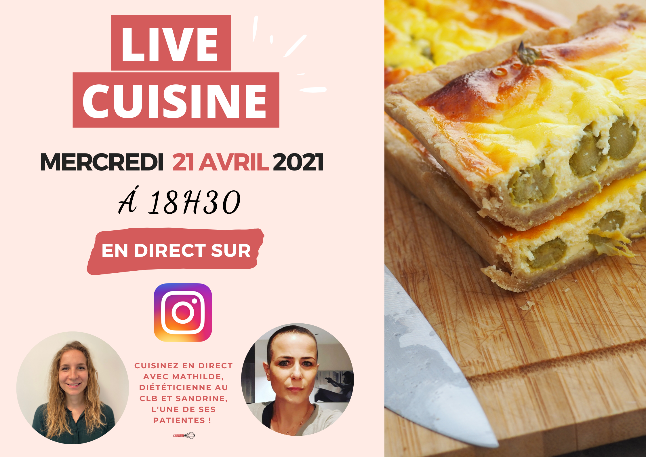 live Instagram cuisine
