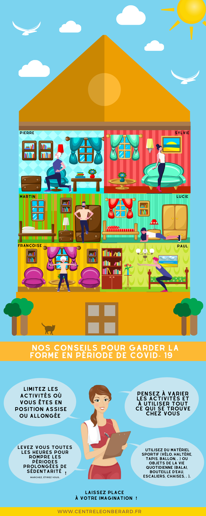 Infographie : nos conseils pour garder la forme !