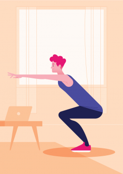 exercice illustre squat
