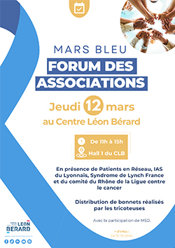 Affiche du forum des associations mars bleu