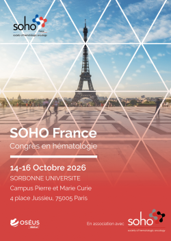 Affiche congrés SOHO France 2026