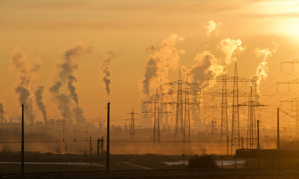 un air pollué