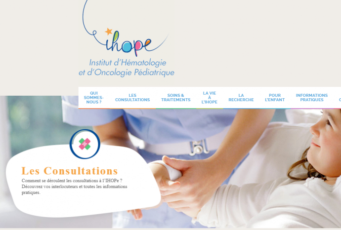 page accueil site ihope