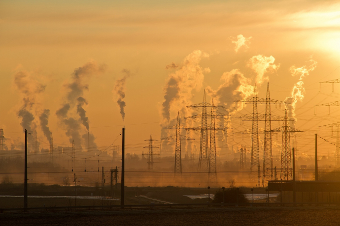 un air pollué