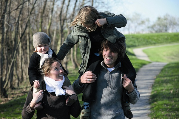 Une famille à la campagne
