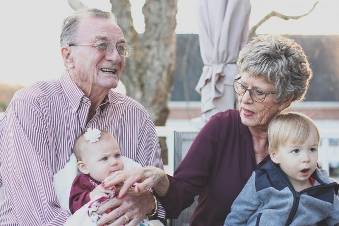 family with grand children