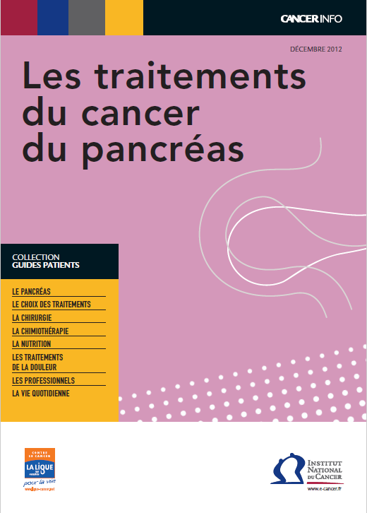 livret cancer du pancréas de l'INCa