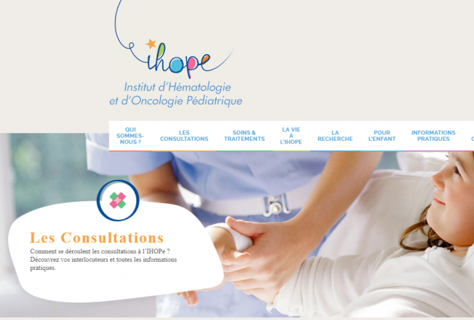 page d'accueil du site de l'IHOPe